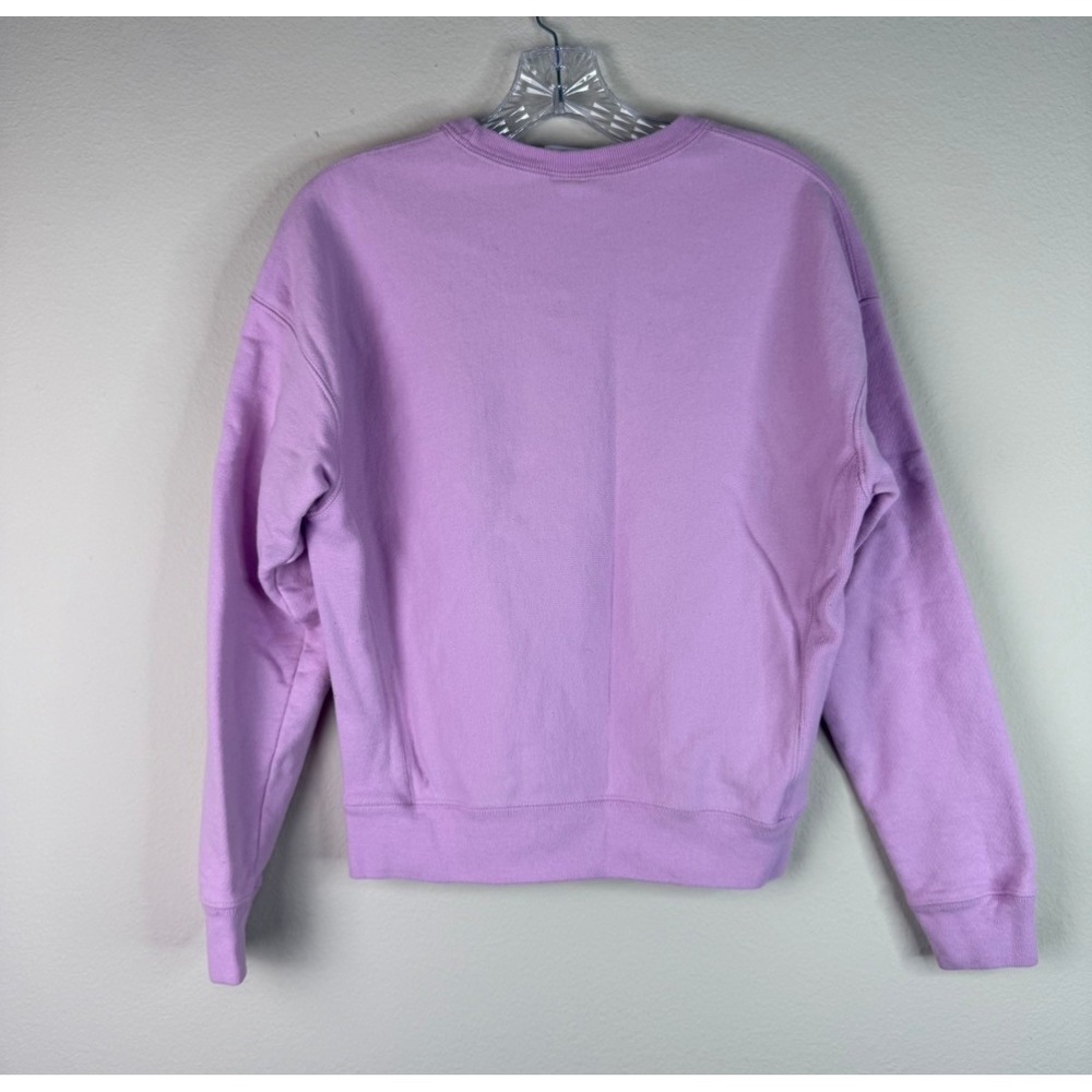 Champion Sweatshirt Women Medium Reverse Weave GF750 Pink Pullover Crewneck Logo - Picture 6 of 6